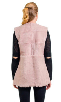 Stacy Genuine Real Rabbit Fur Vest