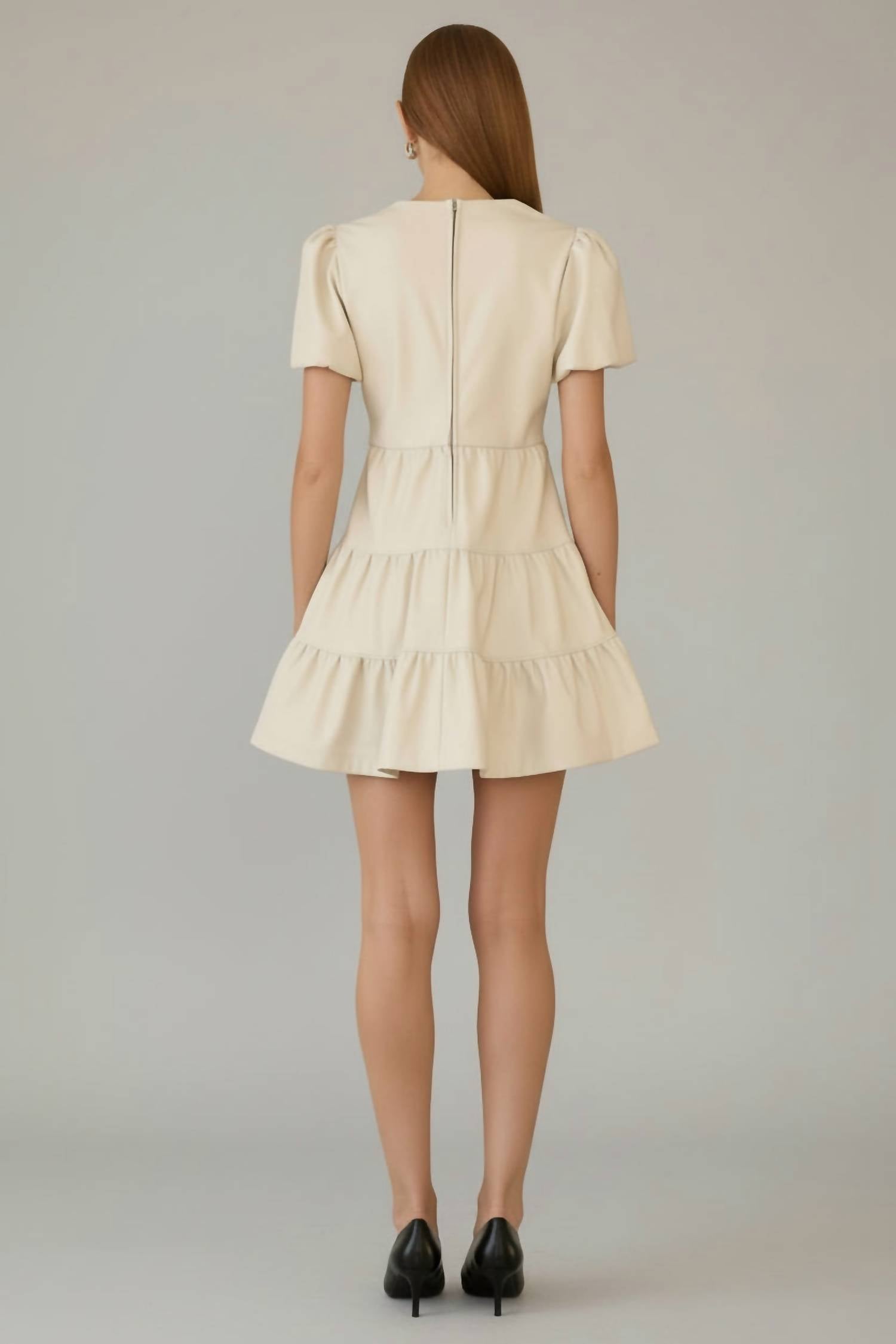 Skies Are Blue - Rory Twisted Front Detail Tiered Dress