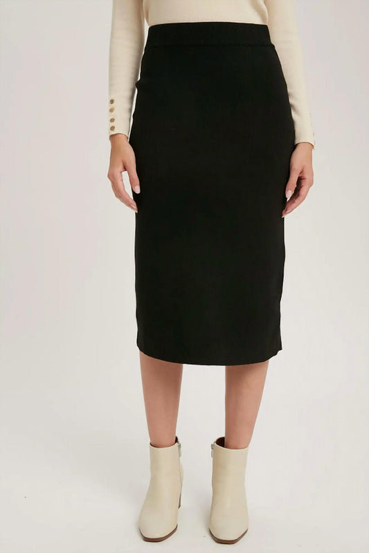 Bluivy - H Line Midi Sweater Skirt