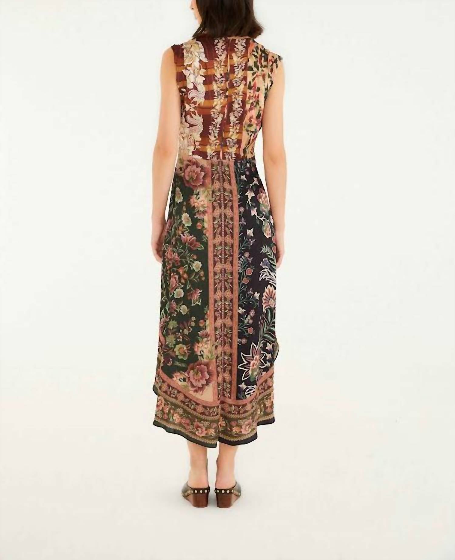 Farm Rio - Winter Garden Mix Sleeveless Maxi Dress