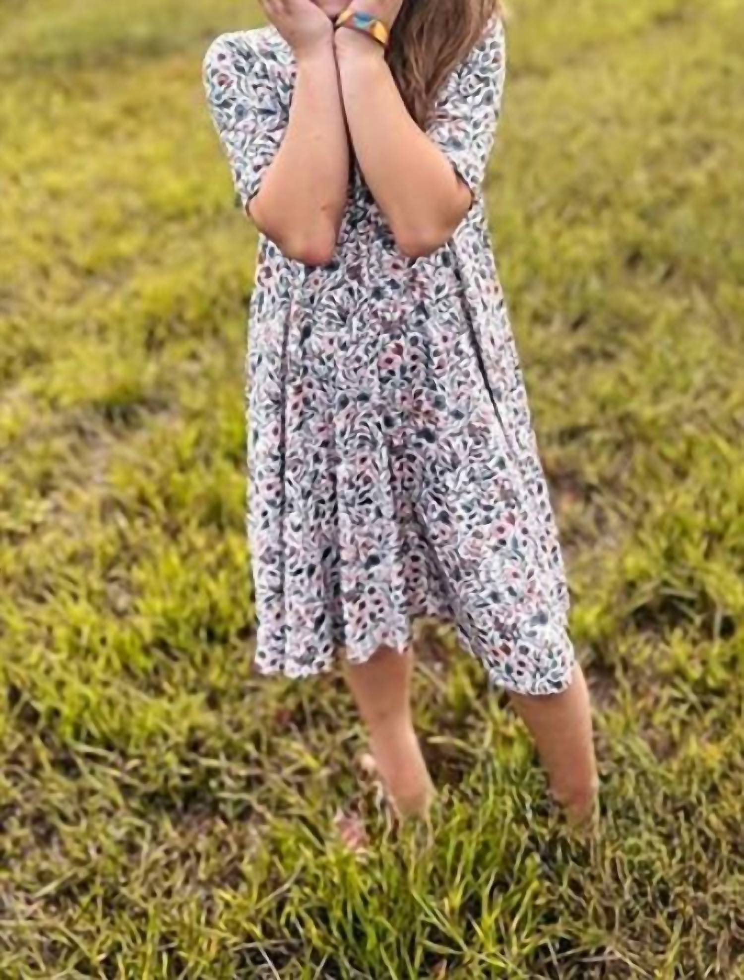 Landrie Lou - Muted Floral Twirl Bamboo Dress