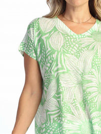 Jess & Jane - Dolman Cap Sleeve Print Top