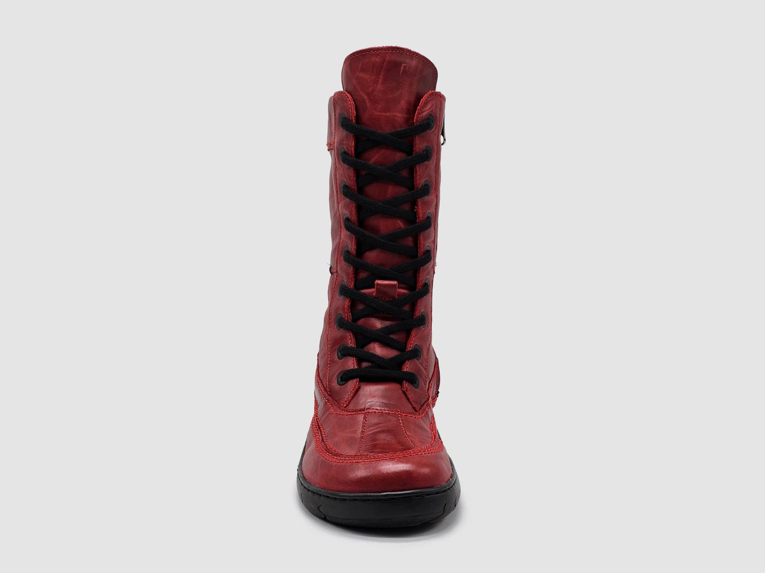 Kcr Group - Women’s Original Tall Thick Wool-lined Zip-up Leather Boots