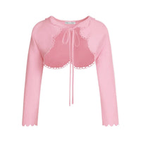 Oscar De La Renta - Women's Scalloped Knit Bolero