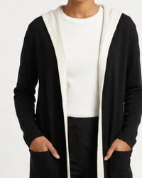 Isca - Long Cardigan With Hood