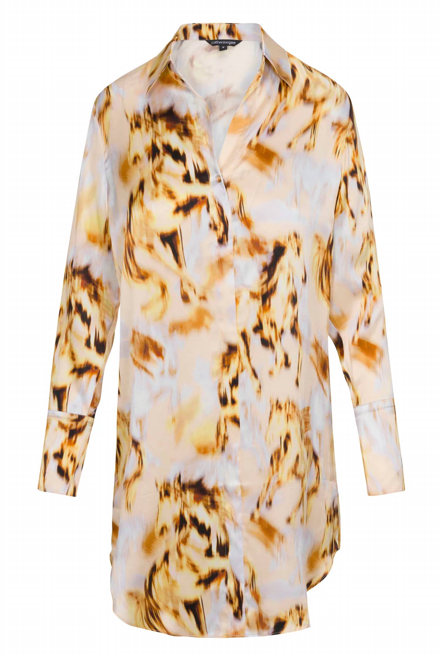 catherine gee Daria Dress in wild horse - women's dress - detail view