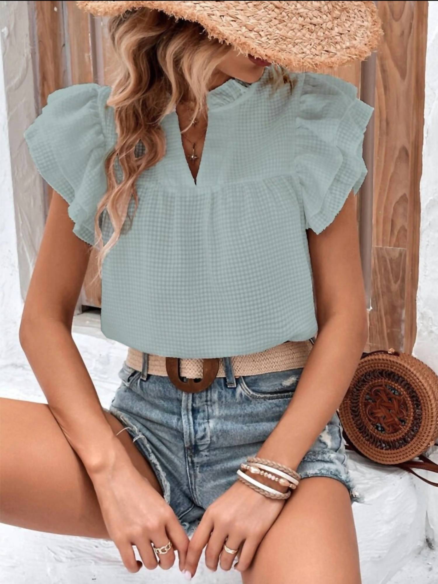 Miss Sparkling - Ruffle & Go Blouse