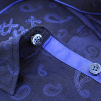 Eight X - Men's Button Down Paisley Jacquard Shirt