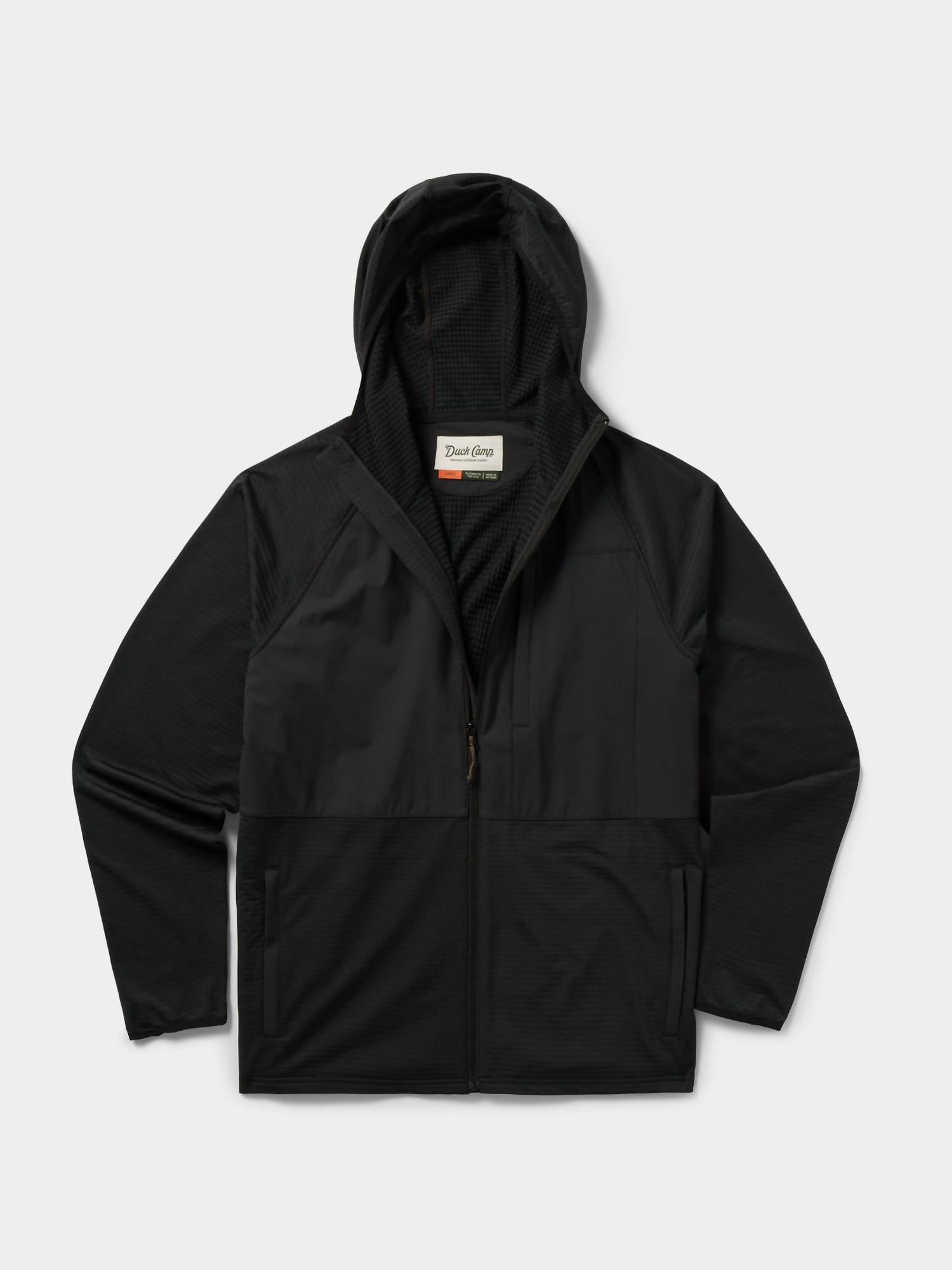 Duck Camp - Men's Lightweight Grid Tech Fleece Full Zip Hoodie