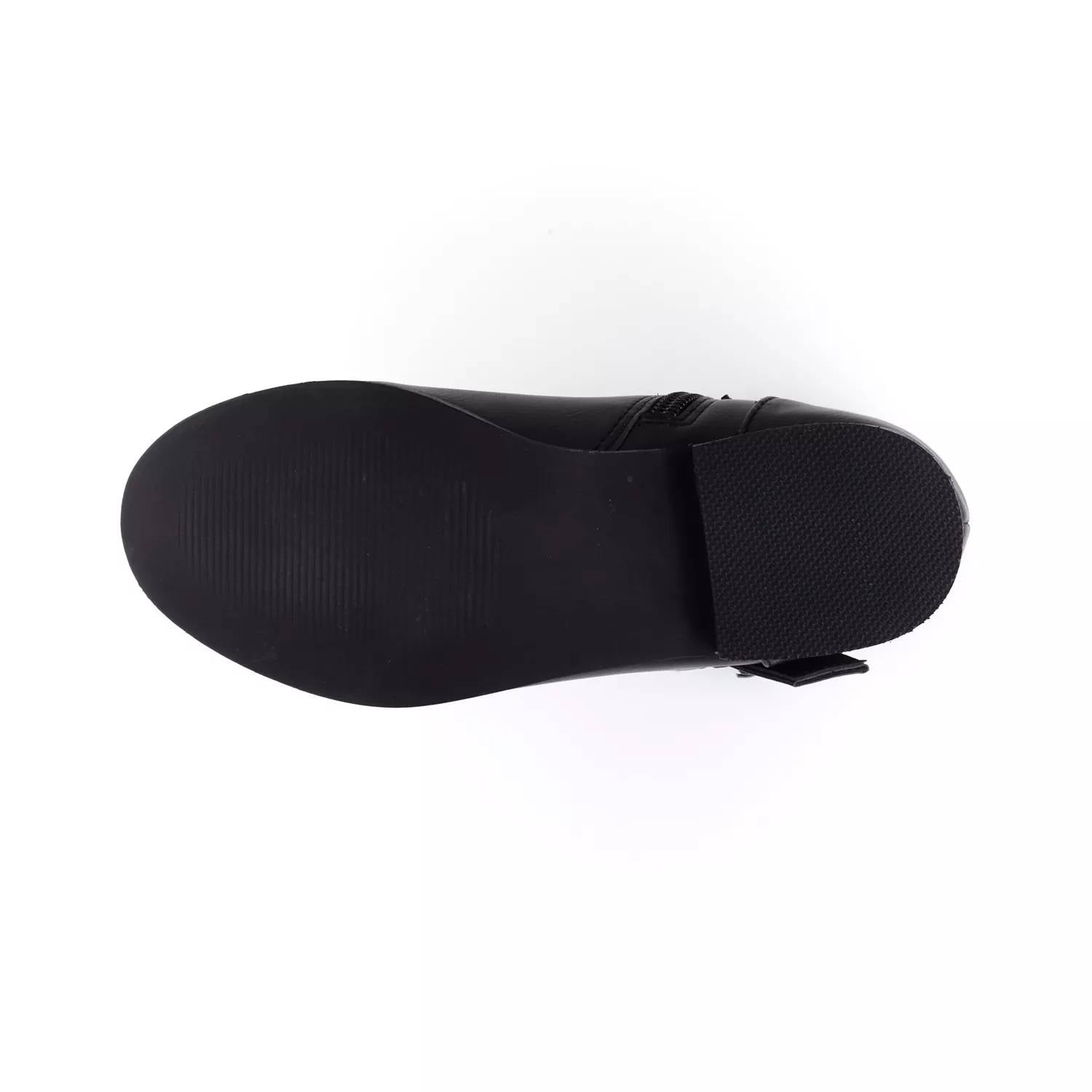 BCBGMAXAZRIA Girl's Camila Strap Boot in black - kids' boots - detail view