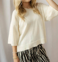 Elle Grey - Camille Open Collar Top
