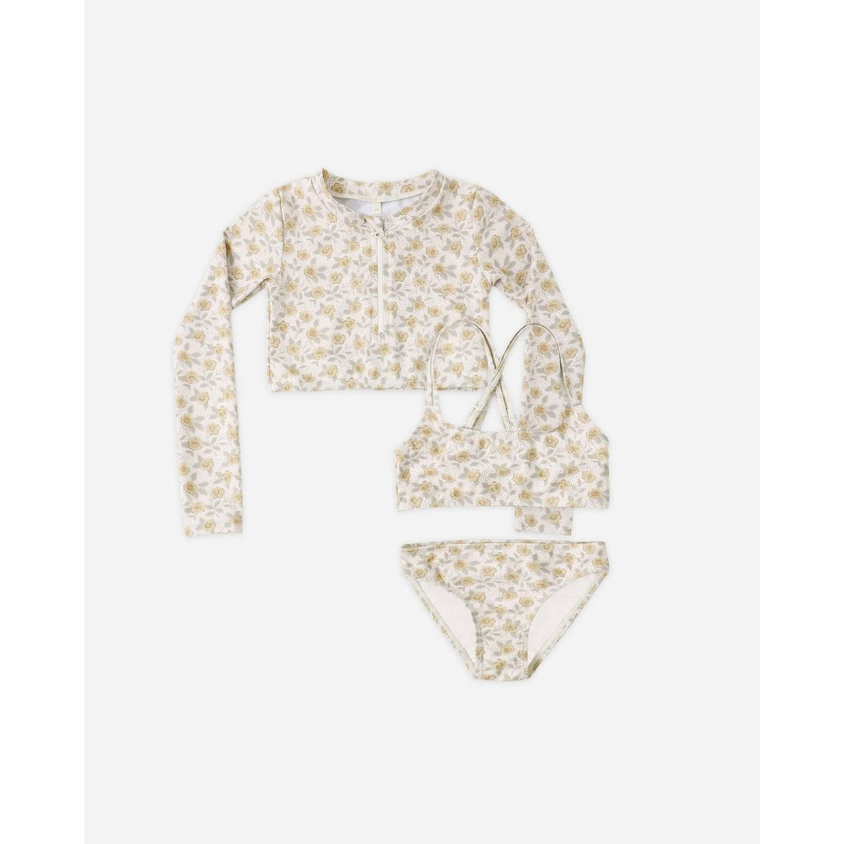 Rylee + Cru - Girl's Crop Rashguard Set
