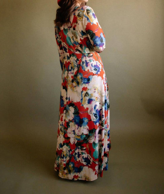 Emerald Collection - Iris Faux Wrap Midi Dress - Plus