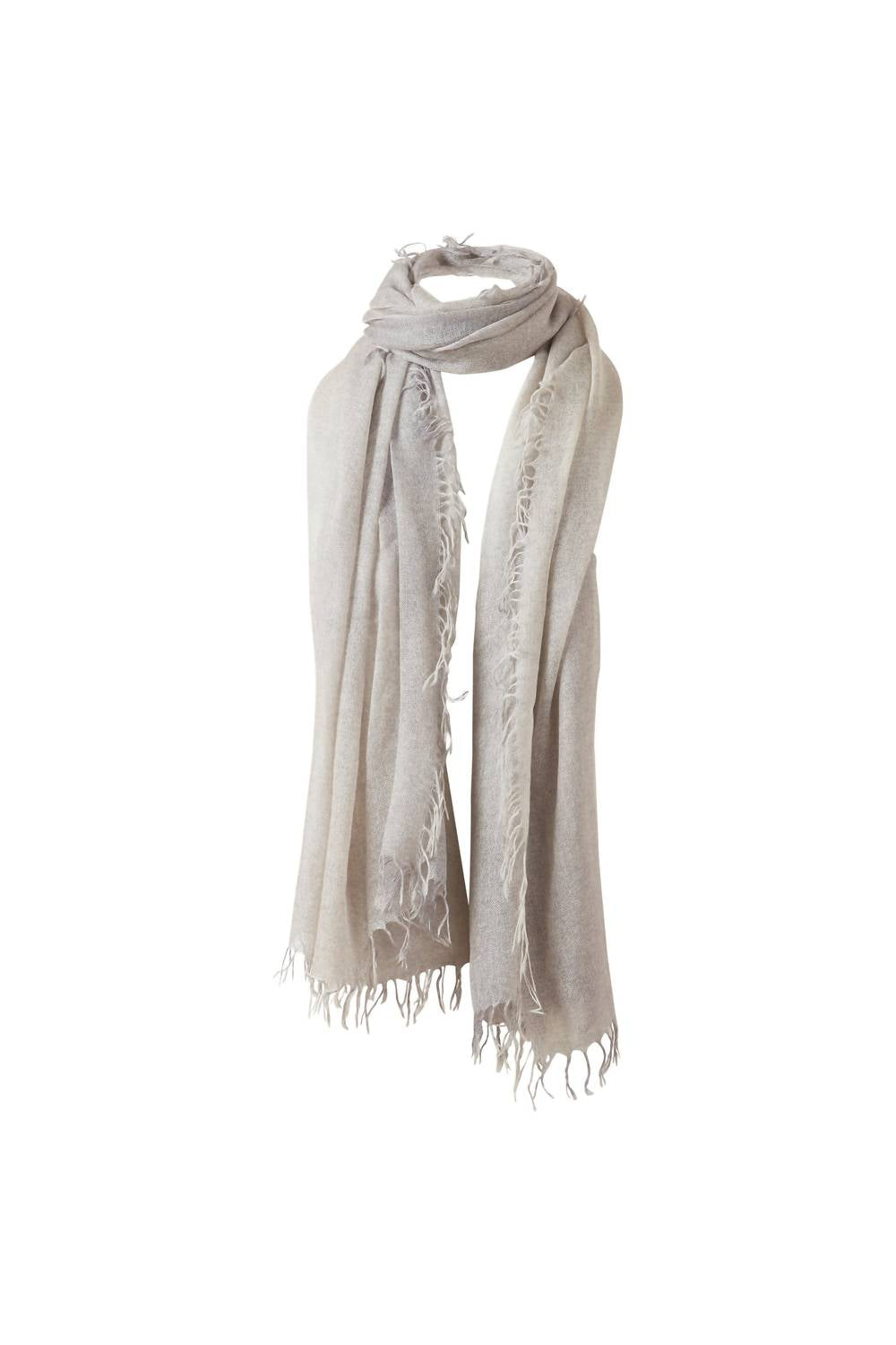 Kinross Women's Spray Print Scarf in silver mist - women's scarf