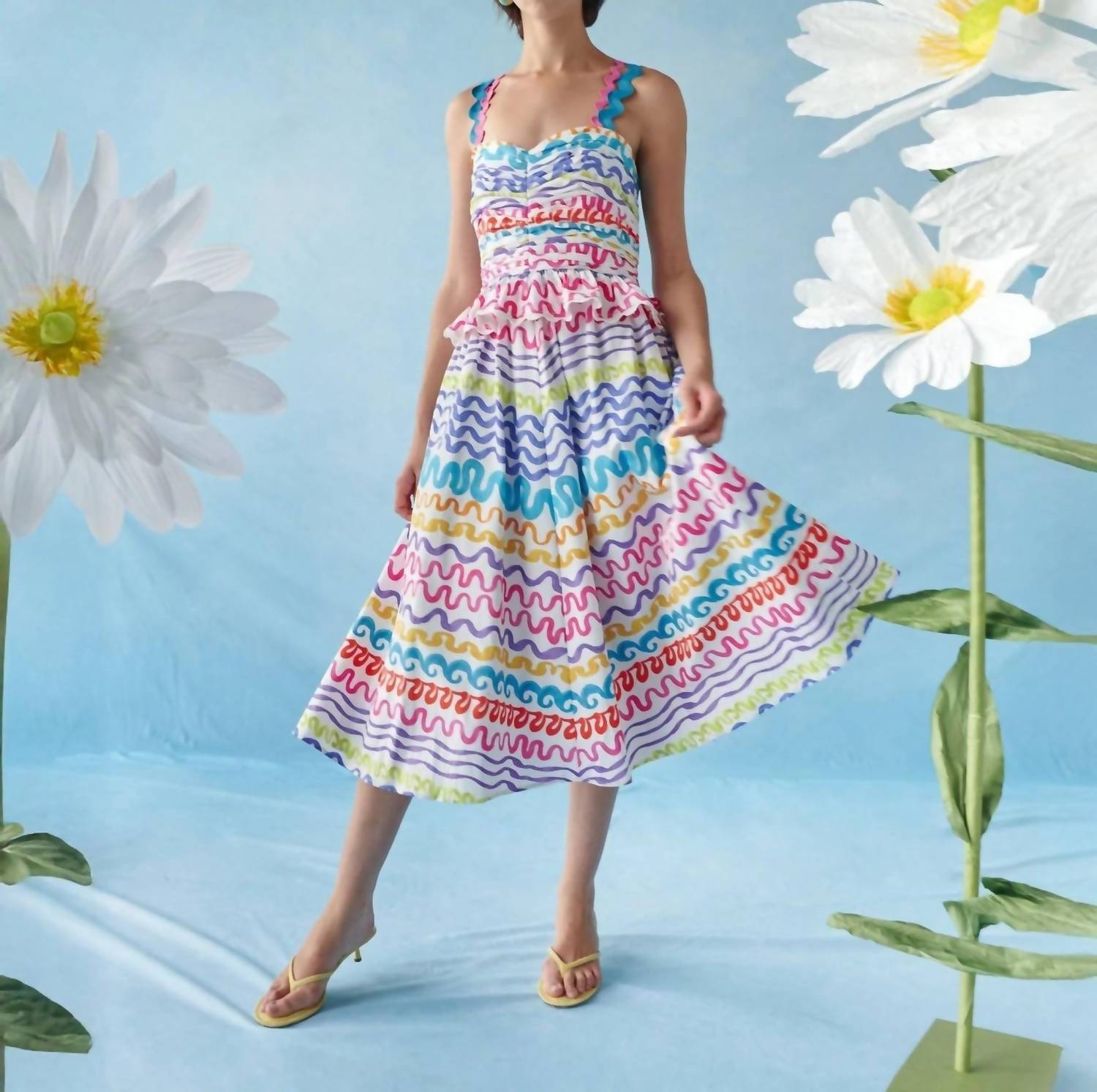 CELiA B Serpentine Dress in multicolor - women's dress - detail view