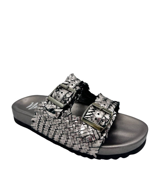 Naughty Monkey - Women's Intertwine Dual Woven Strap Slide