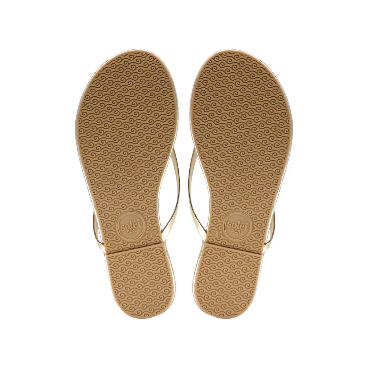 solei sea Women's Indie Classic Thin Strap Sandal in glinda gold - women's sandal - view 4