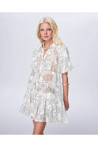 Theo The Label - Ourania Puff Sleeve Shirtdress