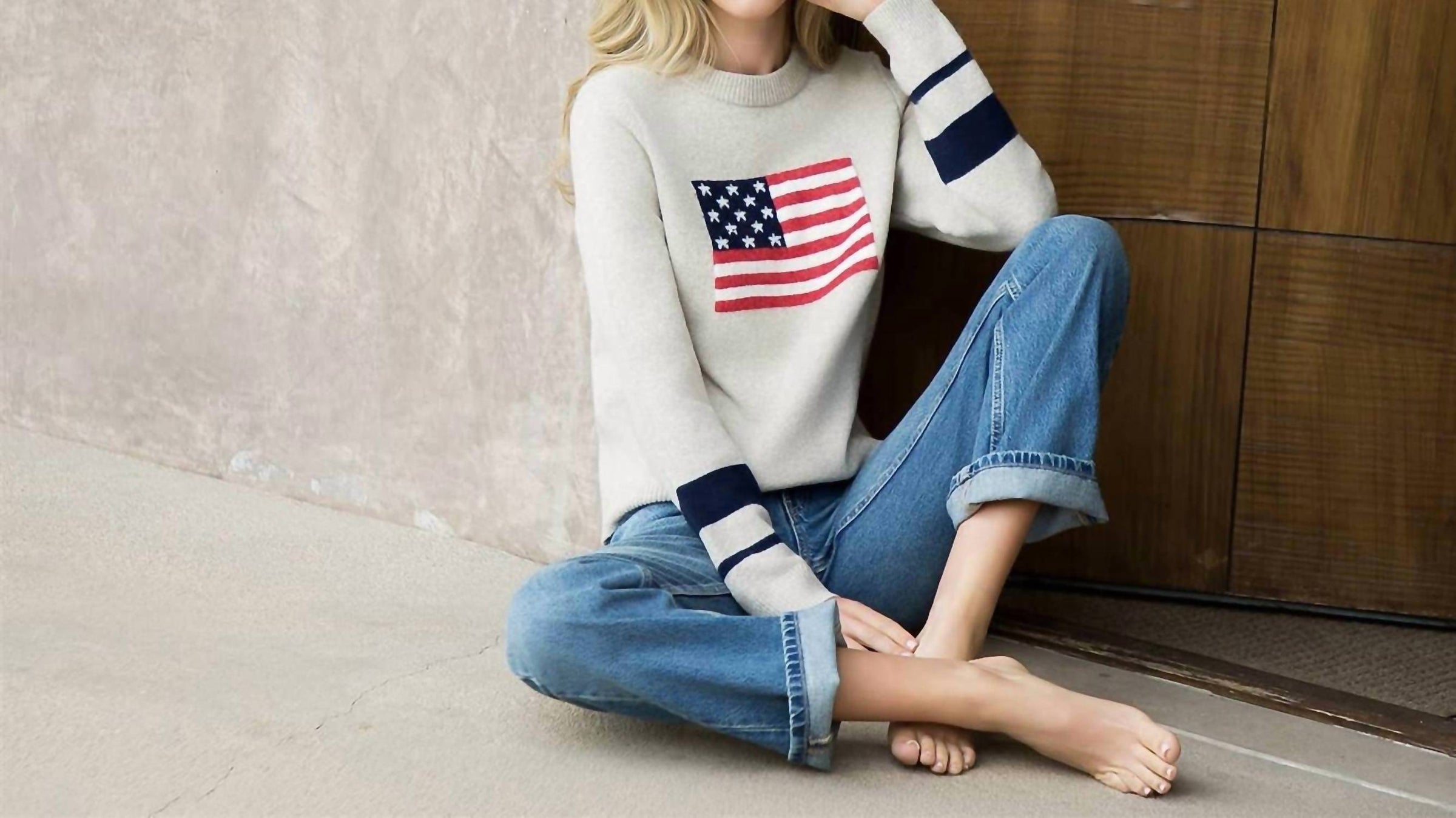 Lemon & Crew - Harbor Knit Flag Sweater