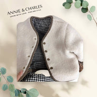 Annie & Charles - Girl's Fluffy Reversible Jacket