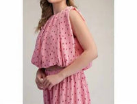 Glam - Tatum Sleeveless Pleated Top