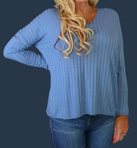 Look Mode Usa - Oversized Ribbed Top