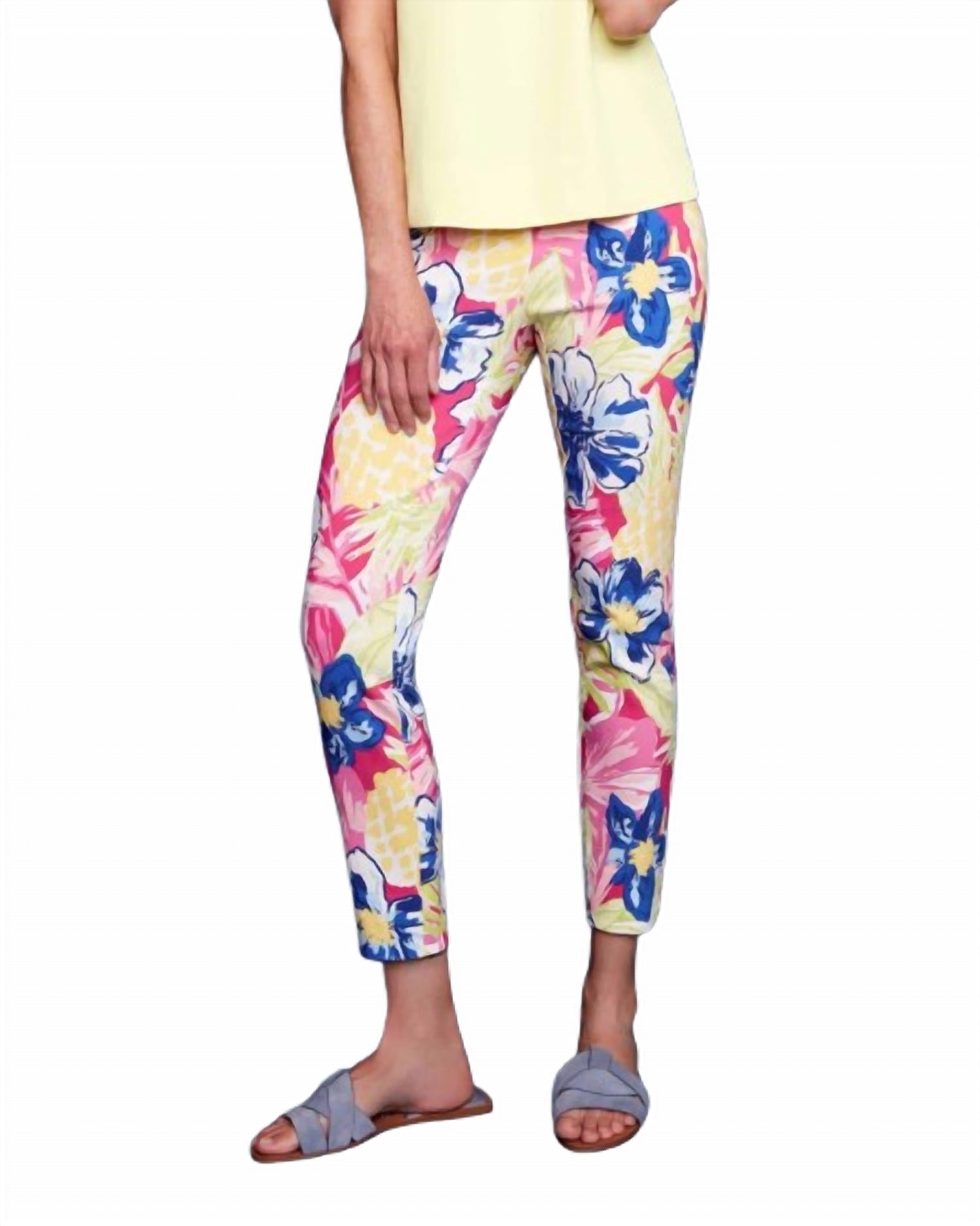 Up! - Petal Slit Techno Ankle Pant