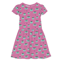 Kickee - Girls' Flutter Sleeve Twirl Dress with Pockets