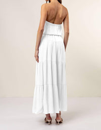 Naked Zebra - Maxi Tiered Tube Dress