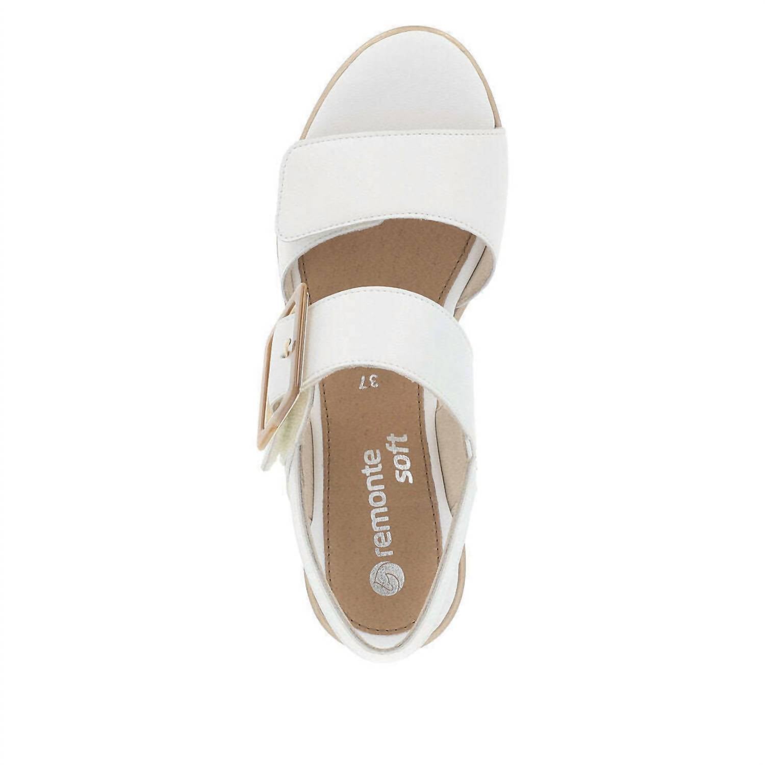 Remonte Women's Wedge Sandal in white - women's sandal - view 5