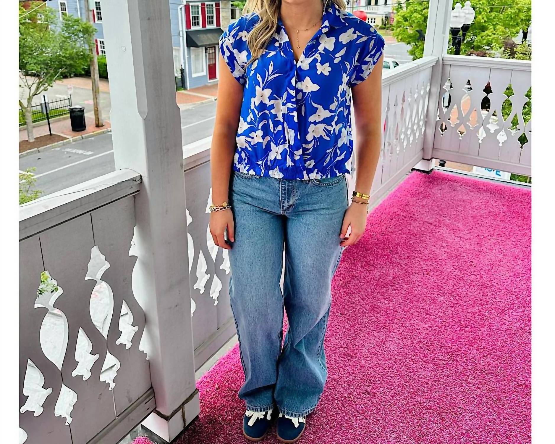 Apny - Button Down Cuffs Top