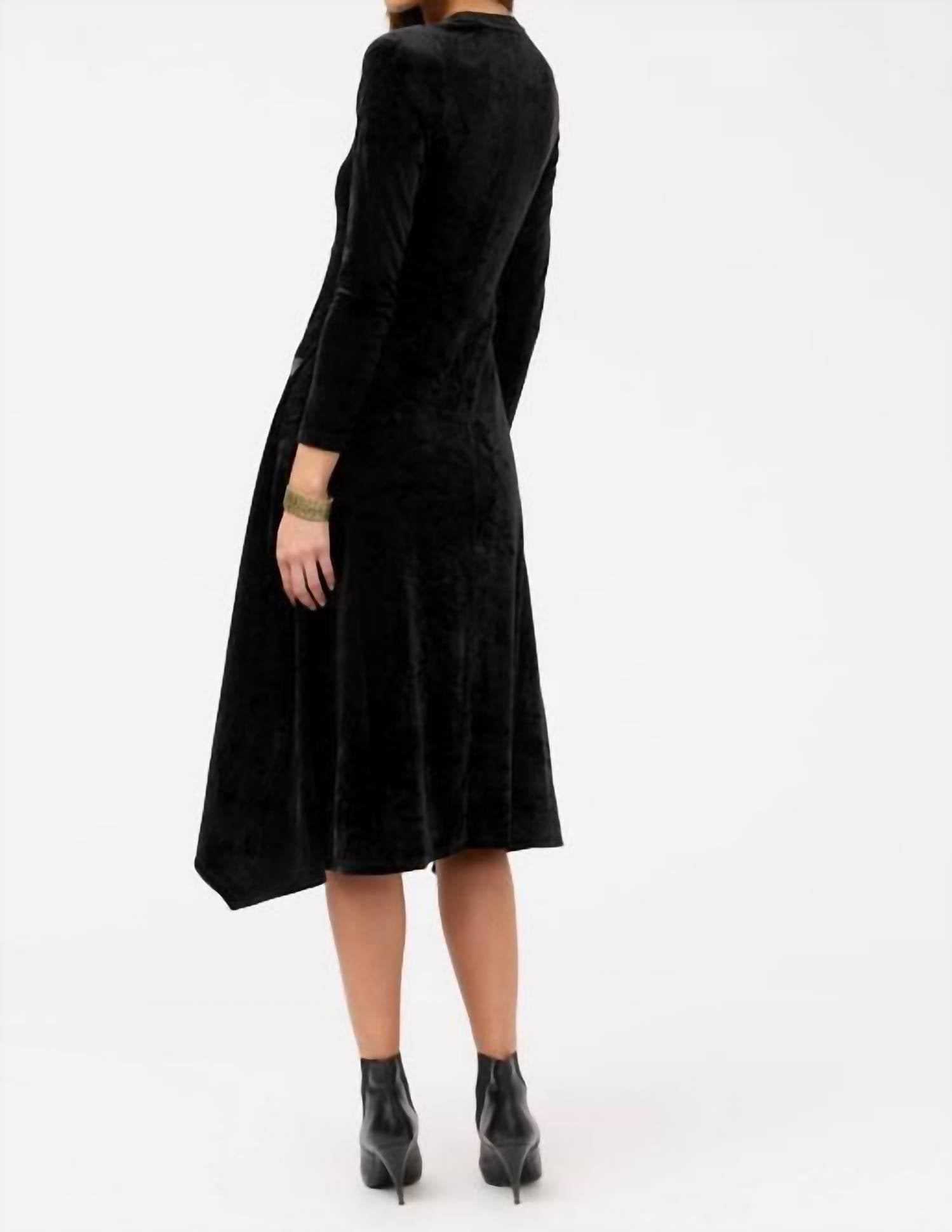 Johnny Was - ROSILIA HANDKERCHIEF HEM VELOUR DRESS