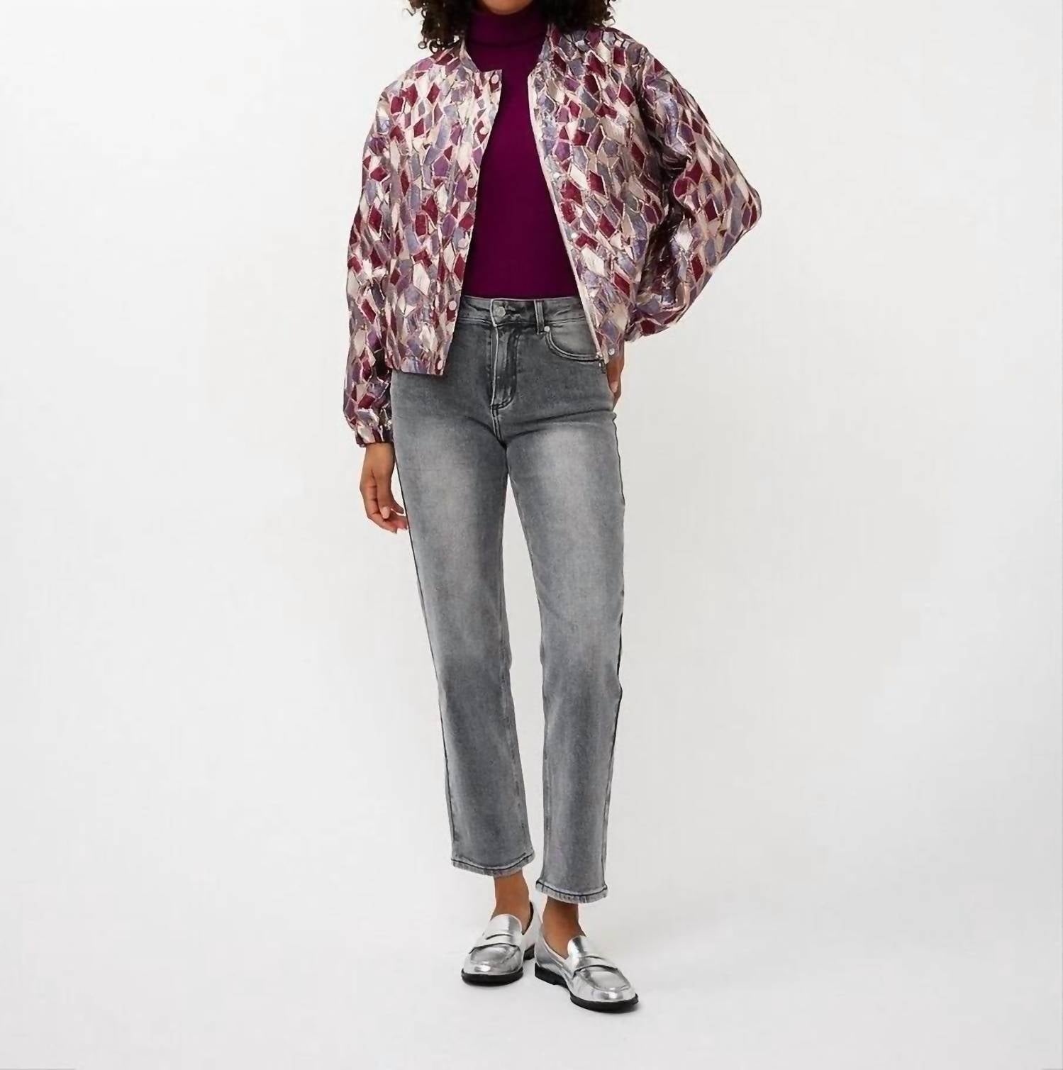 Esqualo - Metallic Bomber Jacket