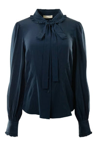 Ulla Johnson Vedra Blouse in midnight - women's blouse