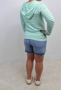 Michelle Mae - Amelia Striped Hoodie
