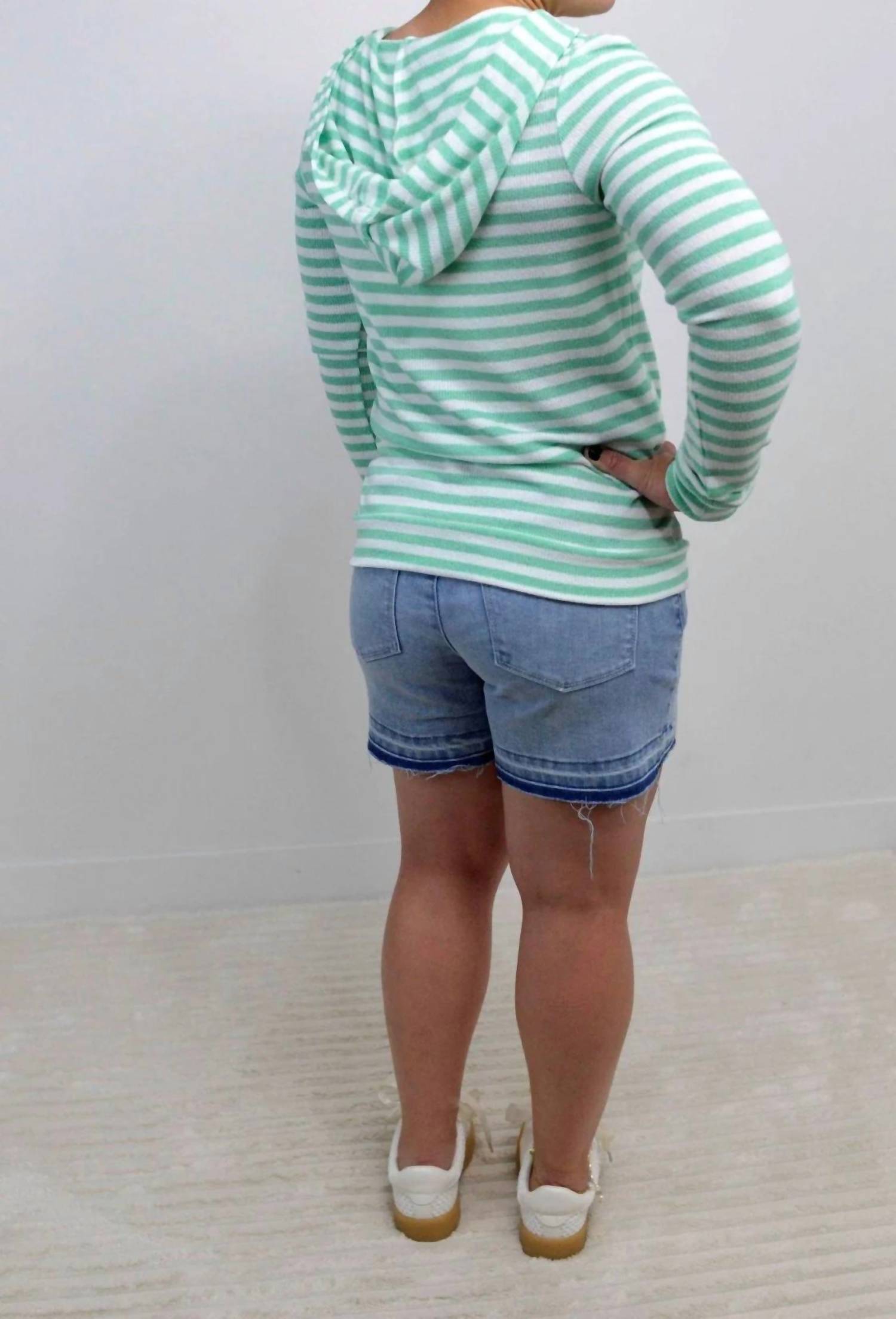 Michelle Mae - Amelia Striped Hoodie