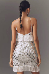 Saylor - Hezly Sequin Fringe Mini Dress