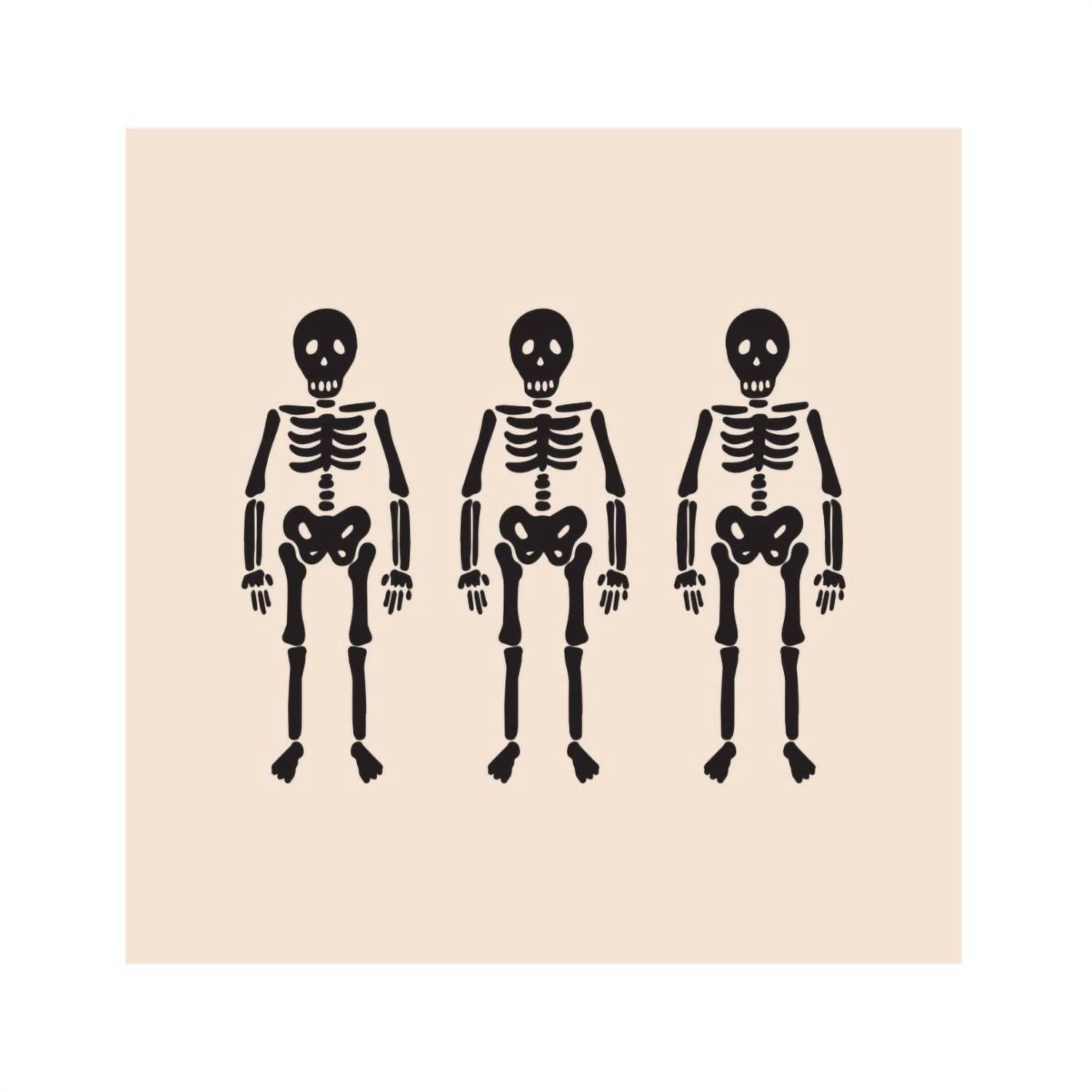 IMANI COLLECTIVE Halloween Collection Skeleton Gang Pillow Cover in black - item