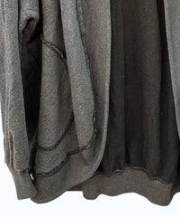 PROJECT SOCIAL T Women's Nigel Slouchy Jacket in grey - women's cardigan - detail view
