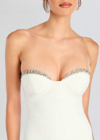 RETROFETE Embellished Jessalyn Dress in white silver - women's dress - view 4