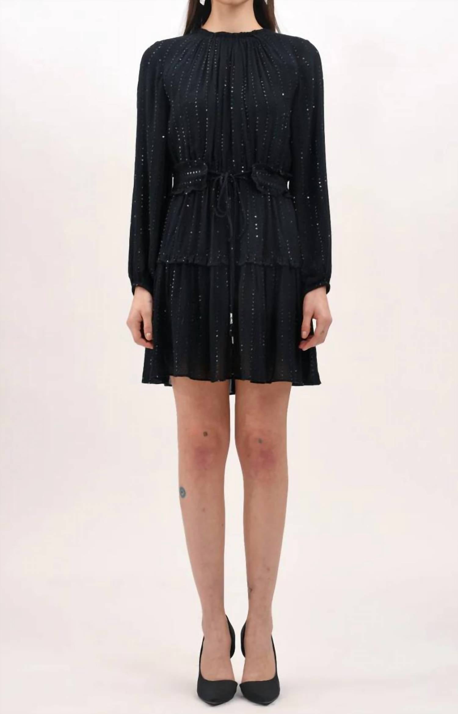 West Of Women's Starlight Mini Dress in black - women's dress