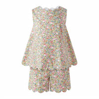 Rachel Riley - Girls' Floral Scalloped Set
