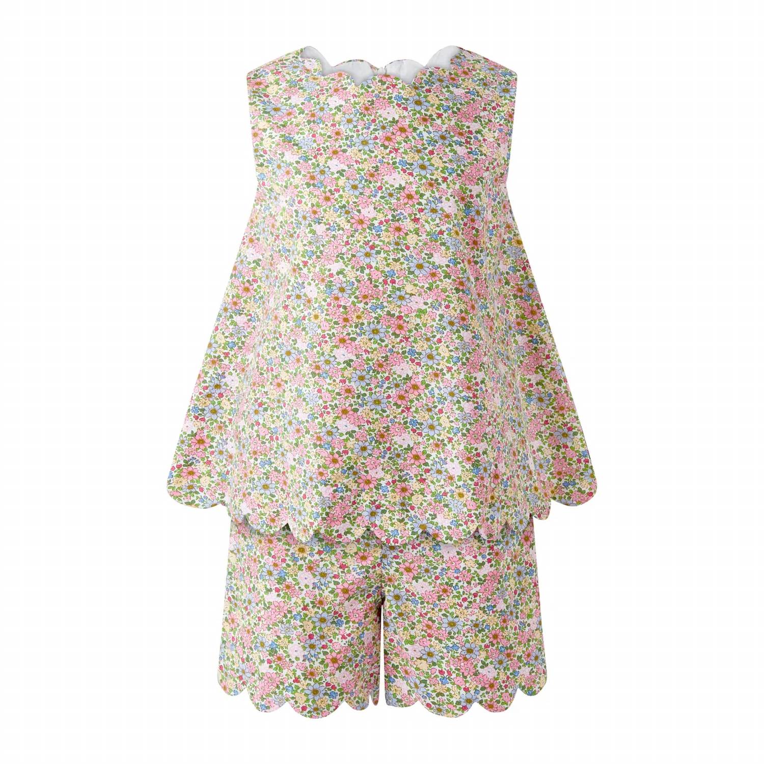 Rachel Riley - Girls' Floral Scalloped Set