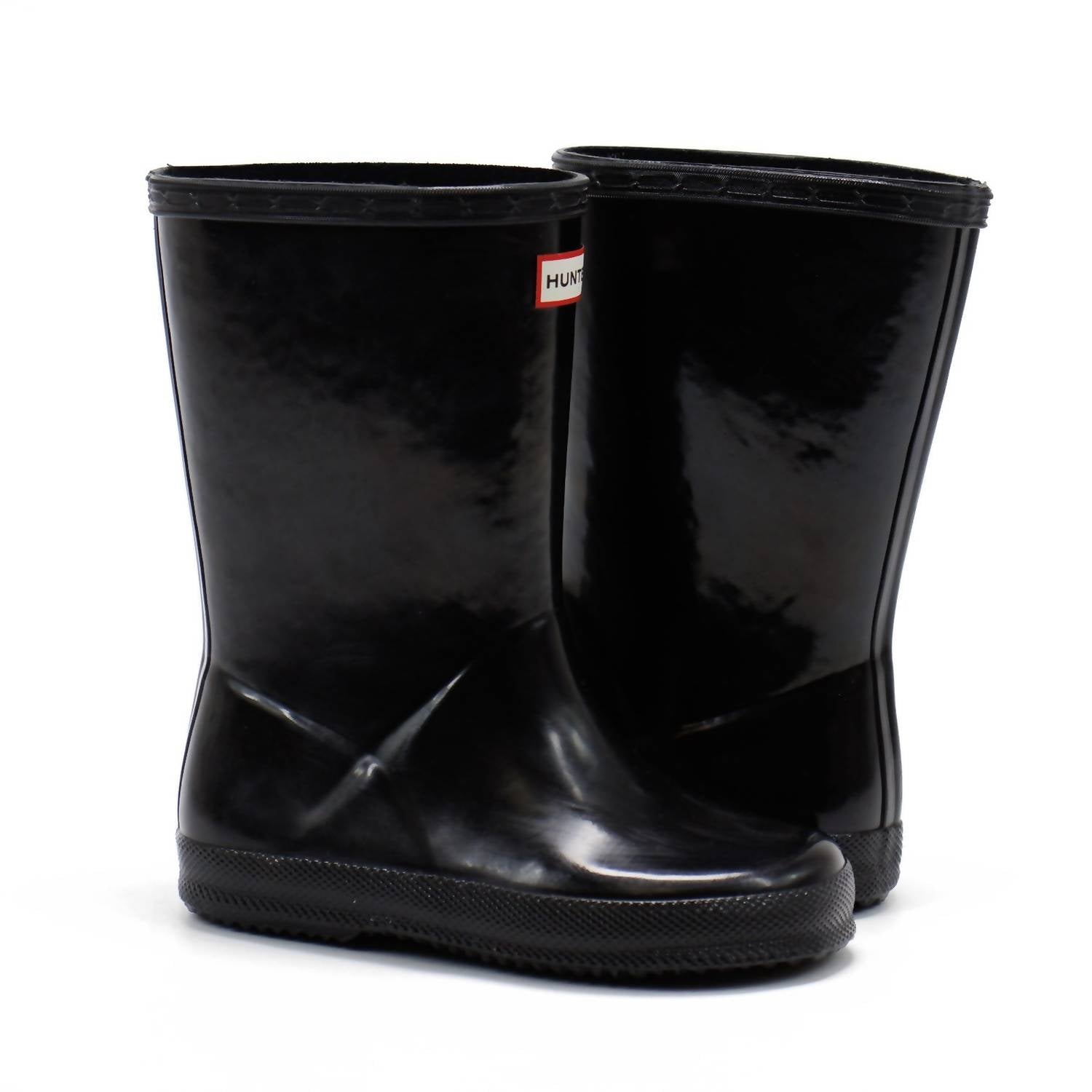 HUNTER Boys First Classic Gloss Rain Boots in black - kids' shoe - view 5