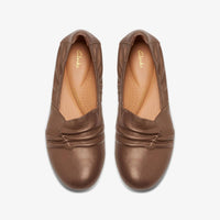 Clarks Women's Rena Way Flat Shoes in bronze leather - women's flats - view 5