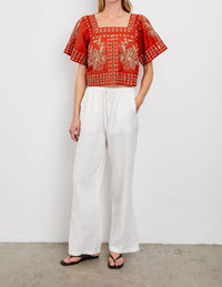 Rails - Laine Embroidered Eyelet Top