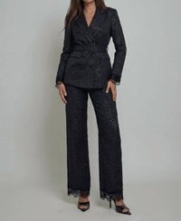 Akalia - Maison Jacquard Belted Blazer