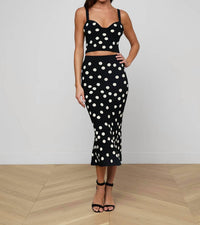 L'Agence - Mae Polka Dot Skirt