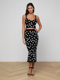 L'Agence - Mae Polka Dot Skirt