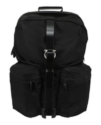 Salvatore Ferragamo Men's Nylon Gancini Technical Backpack in black - men's bag